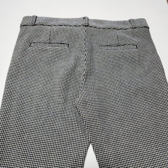 Banana Republic Houndstooth Stretch Mid Rise Slim Leg Sloan Ankle Pants - Picture 2 of 5